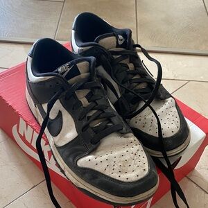 Nike 10.5 Men's Black and White “Panda” Low-Top Sneakers